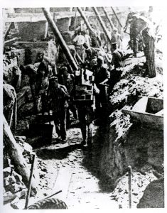 Inmates working at the brickworks, spring 1939